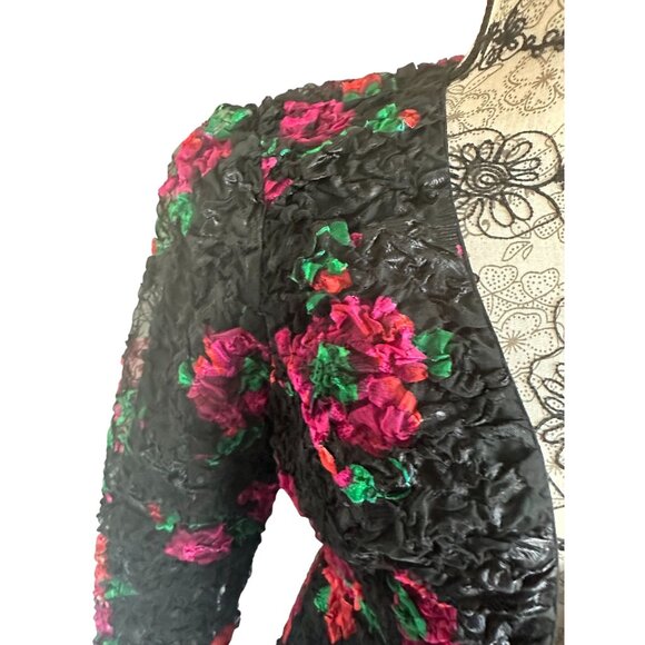 VICTORIAS SECRET Vintage Floral Blazer Jacket Size Small - Picture 3 of 8
